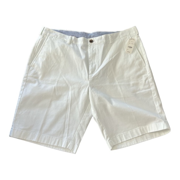 NWT  BROOKS BROTHERS 40 White Flat Front Soft Shorts GOLF Club Sporty Dress - Picture 4 of 10